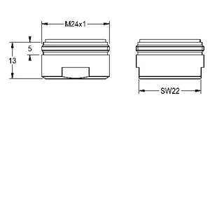 Aquarotter Luftsprudler, M24x1, 8 l/min, 2000106028 – Bild 3