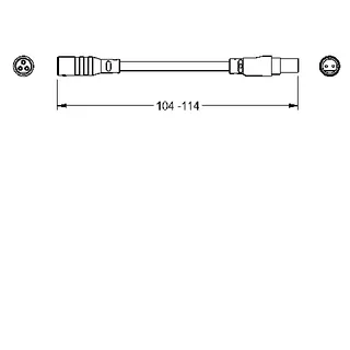 Aquarotter Adapterkabel, F5, Länge 100 mm, für Spannungsversorgung – Bild 3