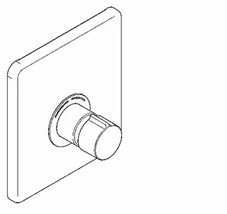 Aquarotter Duscharmatur, F5, hydr., Mischer, Unterputz, Umrüstung AQRM657/675