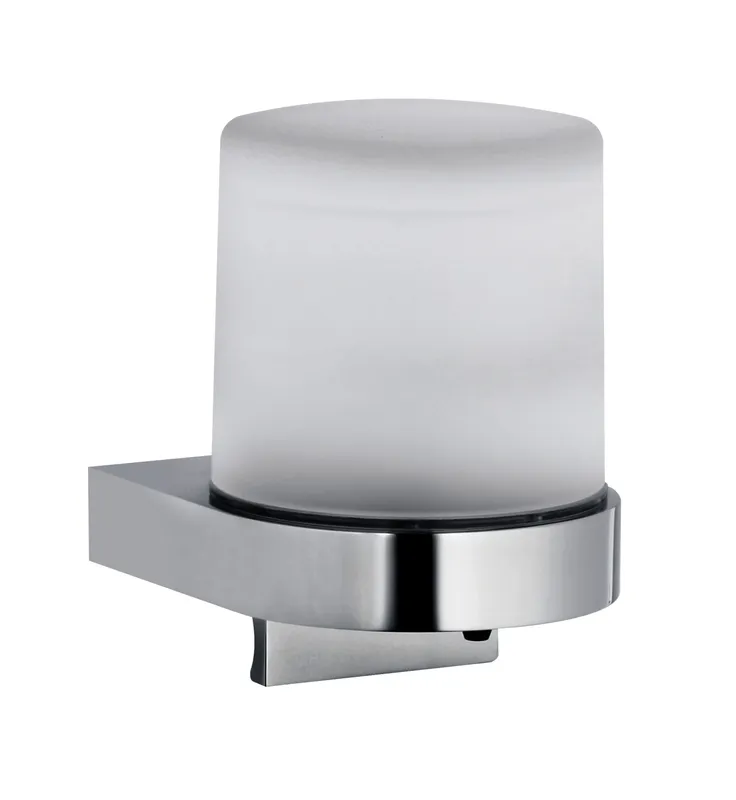 SH SEIFENSPENDER GAMMA_400 RUND M. HEBEL, WANDBEF. CHR., GLAS SAT