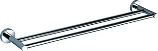 SH BADETUCHHALTER 800 GAMMA_300 DOPPELT, LÄNGE 800, CHROM – Bild 1