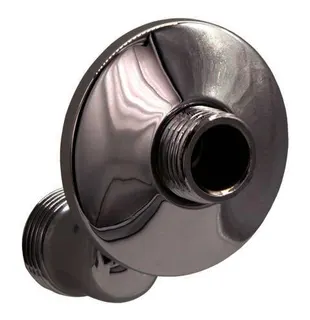 SH S-ANSCHLUSS 1/2" X 3/4" OFFEN, MIT SCHRAUBROSETTE CHROM