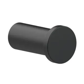 SCALIDO-Handtuchhaken Design rund Ausladung 38mm schwarz matt