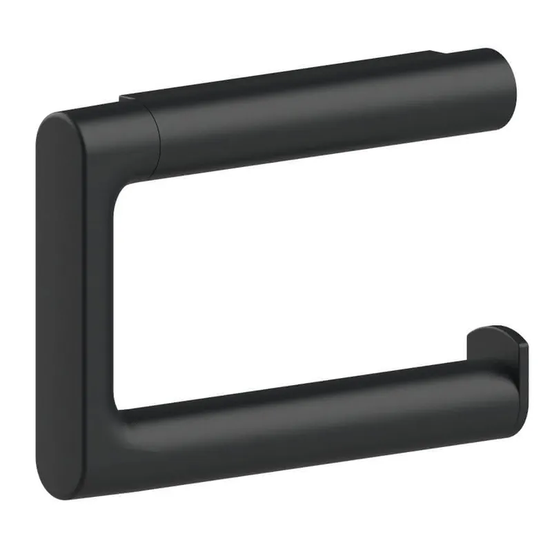 SCALIDO-Toilettenpapierhalter Design rund, offen schwarz matt