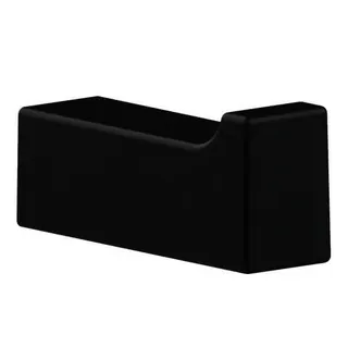 SCALIDO-Handtuchhaken Design eckig Ausladung 47mm schwarz matt
