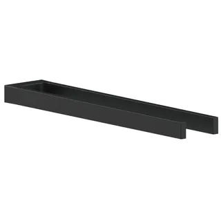 SCALIDO-Handtuchhalter Design eckig 2tlg feststehend 450mm Ausladung schwarz matt