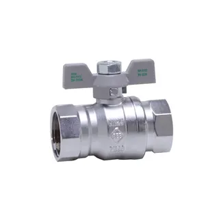 comfort-Kugelhahn Universal bleifrei Gas und Trinkw. DN 25 (1") Flügelgriff Ms/vc