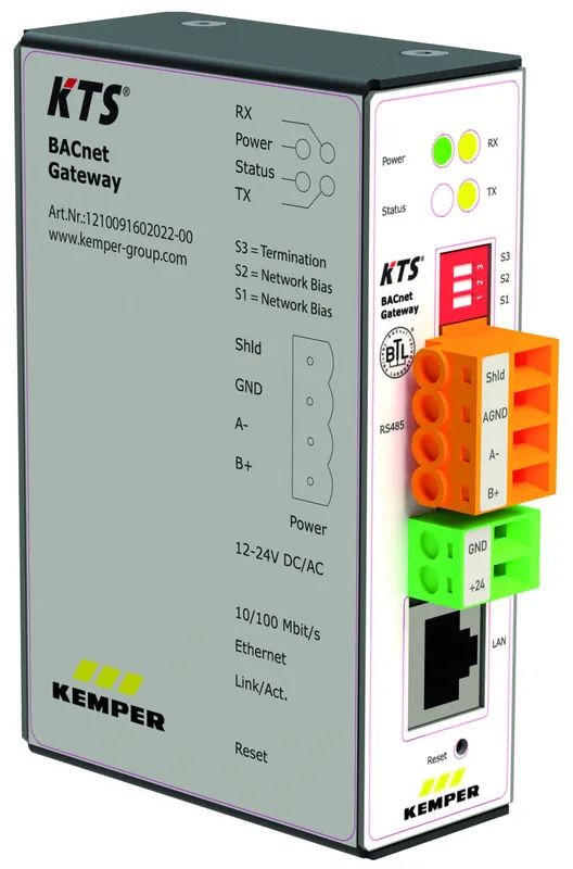 KEMPER BACnet Gateway KTS für KTS Frischwasserstation
