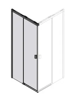 sanibel 3001-Eckdusche SLIDE A23 Sonder EDS2/EDS2BO L 790-999/1400-2000mm SP/ESG