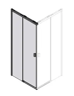 sanibel 3001-Eckdusche SLIDE A23 EDS2 L Schenkel links 800x2000mm SWM/ESG