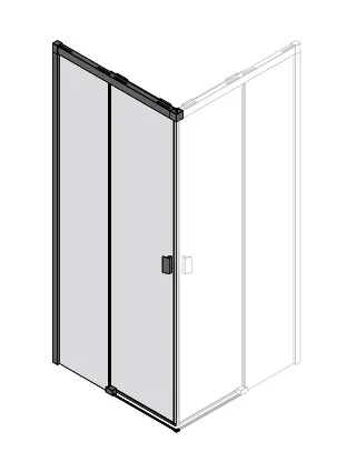 sanibel 3001-Eckdusche SLIDE A23 EDS2 L Schenkel links 1000x2000mm SPO/ESG