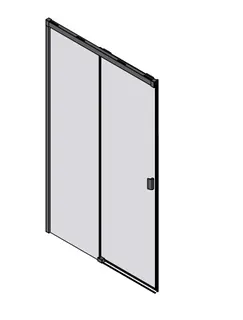sanibel 3001-Schiebetür SLIDE A23 DSN2 L 2-tlg Festelem links 1800x2000mm SWM/ESG
