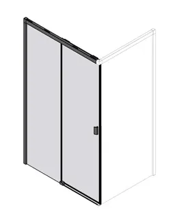 sanibel 3001-Schiebetür SLIDE A23 Sonder DST2/DST2BO L 1300-1825/1200-2200 SW/ESG