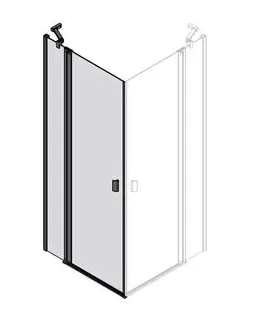 sanibel 3001-Eckdusche Pendeltür EPFS L 900x2000mm Schenkel links SPO/ESG