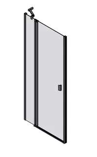 sanibel 3001-Pendeltür Nische Festelem. NPFA L 800x2000mm links SWM/ESG