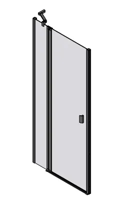 sanibel 3001-Pendeltür Nische Festelem. NPFA L 1600x2000mm links SWM/ESG