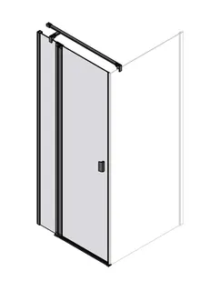 sanibel 3001-Pendeltür m Festelement für Trennw. TPFA L 800x2000mm links SWM/ESG