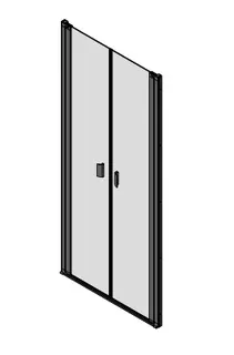 sanibel 3001-Pendeltür Nische 2-tlg NP2W 600-999/1000-2200mm Sonder SWM/ESG