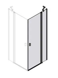 sanibel 3001-Eckdusche Pendeltür EPFS/ EPFBOS R 1100-1225/1000-2200 Sond SP/ESG