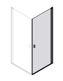 sanibel 3001-Eckdusche Pendeltür EPWS R 750x2000mm Schenkel rechts SWM/ESG