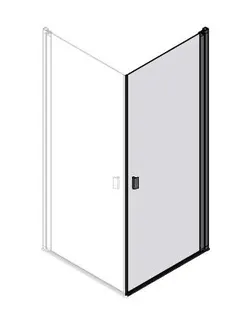 sanibel 3001-Eckdusche Pendeltür EPWS R 900x2000mm Schenkel rechts SPO/ESG