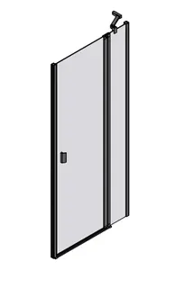 sanibel 3001-Pendeltür Nische Festelem. NPFA R 800x2000mm rechts SWM/ESG