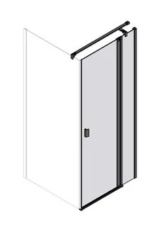 sanibel 3001-Pendeltür m Festelement für Trennw. TPFA R 800x2000mm rechts SWM/ESG