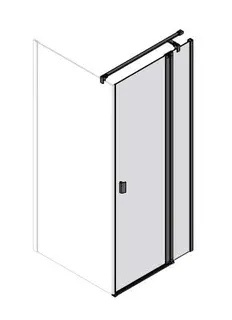 sanibel 3001-Pendeltür m Festelement für Trennw TPFA R 1200x2000mm rechts SPO/ESG