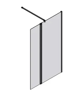 sanibel 3001-Trennwand Walkin WWPA R m. Pendelelement 1200x2000mm SWM/ESG