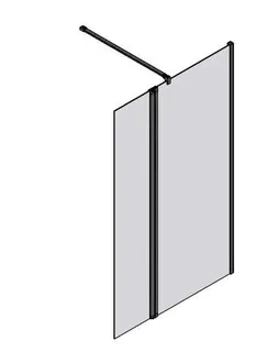 sanibel 3001-Trennwand Walkin WWPA R m. Pendelelement 1400x2000mm SPO/ESG