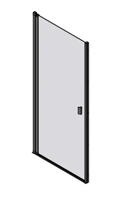 sanibel 3001-Pendeltür f. Nische Wandan- schlag NPWA L 550-999/1000-2200mm SP/ESG