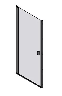 sanibel 3001-Pendeltür f. Nische Wandan- schlag NPWA L 900x2000mm links SPO/ESG