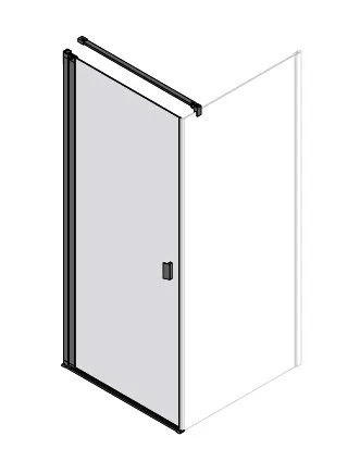 sanibel 3001-Pendeltür f Trennw. Wandan- schlag TPWBOA L 800x2000mm links SPO/ESG