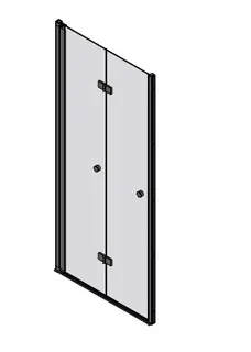 sanibel 3001-Falttür Nische NFTA L Wand- anschlag links 900x2000mm SWM/ESG