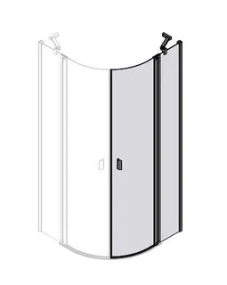 sanibel 3001-V-Kreis-Duschwand Pendeltür VPFS R R500 900x2000mm rechts SPO/ESG – Bild 1