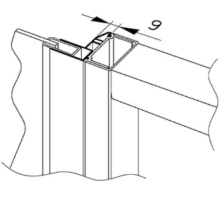 sanibel 3001-Flucht-VerbindungsprofilA23 E 3762 2000mm lang nur f TW WSO silberpo