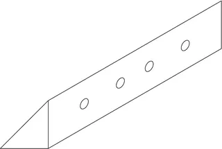 sanibel 3001-Adapter Eckkonsole A23 DAE für Deckenschräge silbermatt