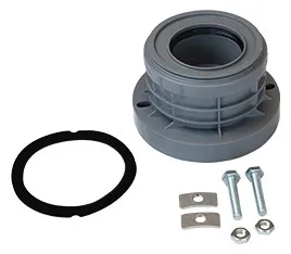 airfit Flansch-Adapter DN 110/75 aus PP und VA, Lochabstand 125-143mm