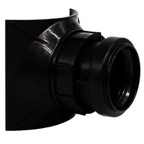 airfit Schraubabzweig DN 90/50 schwarz , Z-42.1-603