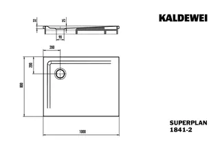 Duschfläche 80x100x2,5cm mit Träger more4YOU, weiß – Bild 4