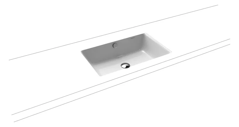 Kaldewei WB PURO UNTERBAUWASCHTISCH Mod.3160, 600x385mm,alpinweiß,PEFF,AD,mÜL,alpwe