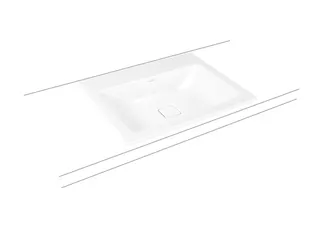 Kaldewei WB CONO EINBAUWASCHTISCH Mod.3080,600 x500mm,sm100,PEFF,AD,m. 1HL,oÜL – Bild 2