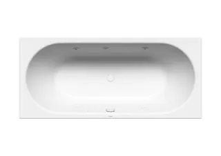 Kaldewei Badewanne CLASSIC DUO Mod.110 BODY,1800x800 mm,alpinweiß,links,Sichtteile chrom