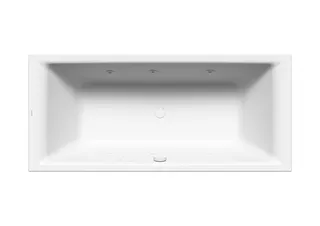 Kaldewei Badewanne PURO DUO Mod.664 BODY,1800x800mm, alpinweiß,links,Sichtteile chrom – Bild 2