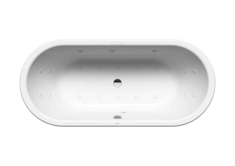 Kaldewei Badewanne CLASSIC DUO OVAL Mod.111 BODY & SOUL,1800x800mm,alpinweiß matt,li,alpwm