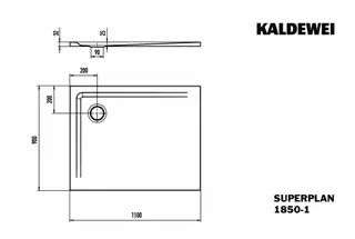 Duschfläche 90x110x2,5cm more4YOU, weiß, Invisible Grip – Bild 4