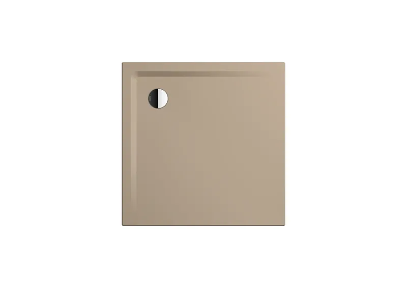 Kaldewei Duschwanne SUPERPLAN Mod.1858-1,1000x1000mm, warm beige 40,Secure Plus