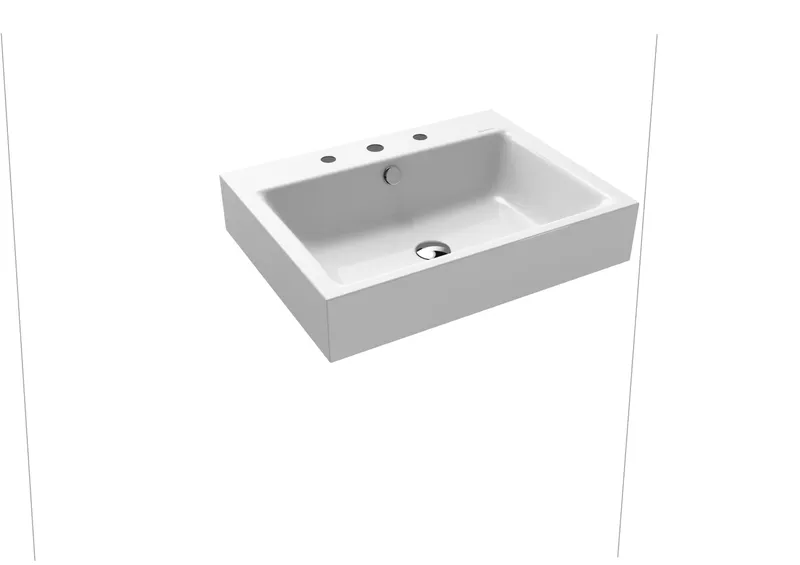 Kaldewei WB PURO WANDWASCHTISCH Mod.3164,600x 460mm,alpwe,PEFF,AD,m. 1HL,mÜL,alpwe