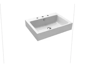 Kaldewei WB PURO WANDWASCHTISCH Mod.3164,600x 460mm,alpwe,PEFF,AD,m. 1HL,mÜL,alpwe