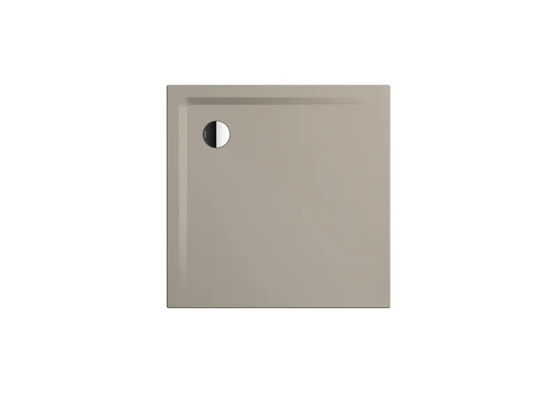 Kaldewei Duschwanne SUPERPLAN Mod.1858-1,1000x1000mm, warm grey 30,Secure Plus